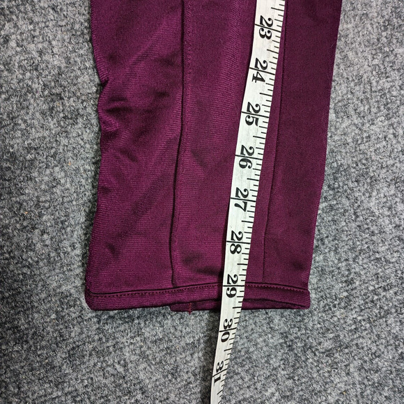 Umbro Track Pants Women Small Burgundy Logo Zip Ankle Y2K - Picture 6 of 9